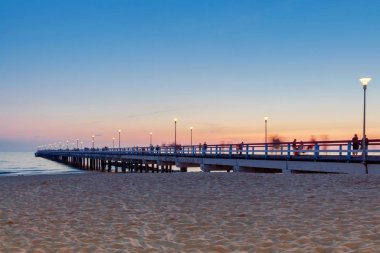 Palanga. İskele sahilde.