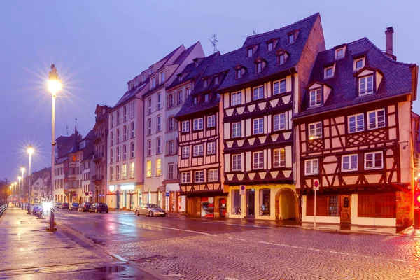 Strasbourg. Petite France čtvrť ve starém městě. — Stock fotografie