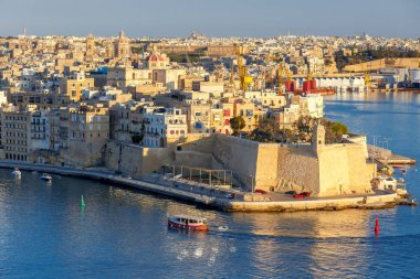Valletta. Akdeniz liman.