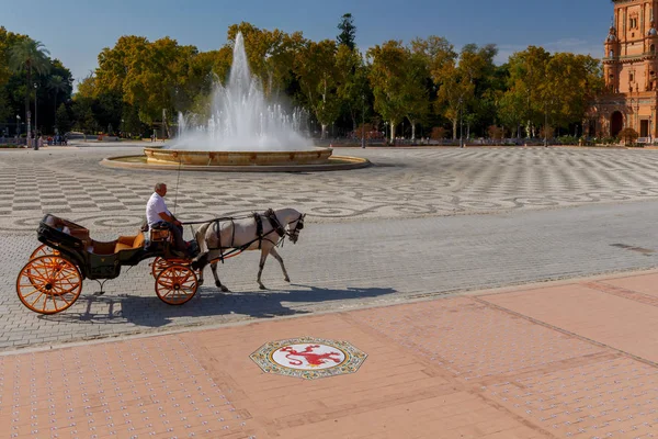 Sevilla. Plaza de España o Plaza de España . — Foto de Stock