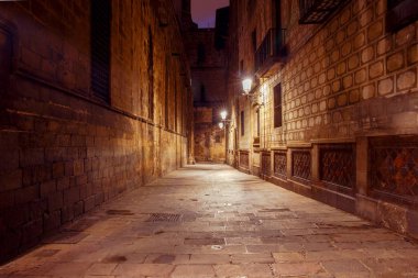 Barcelona. Gece Gotik Semti.