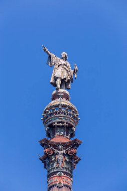 Barselona. anıt christopher columbus.
