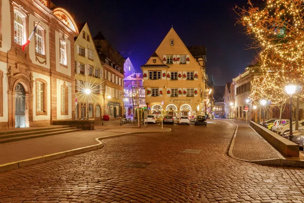 Французский город Colmar в канун Рождества . — стоковое фото