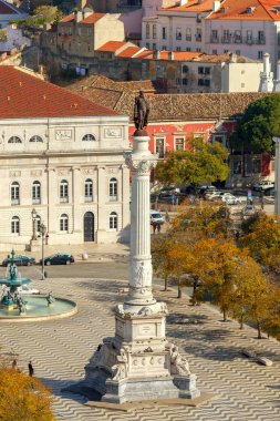 Lisbon. Rossio Meydanı.