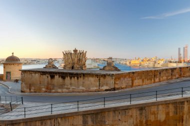 Valletta. Akdeniz liman.