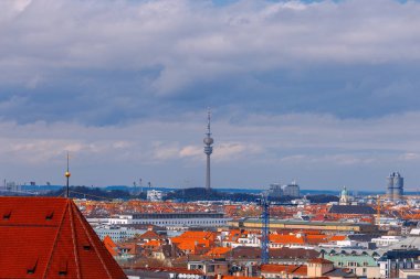 Münih 'in hava manzarası.