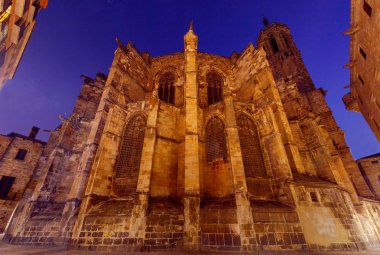 Barcelona. Şafak Katedrali'nde.