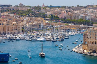 Valletta. Akdeniz liman.