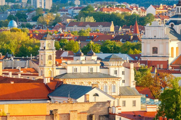 Vilnius. Şehrin havadan görünümü.