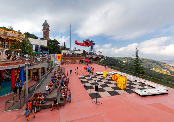 Barcelona. Amusement park.