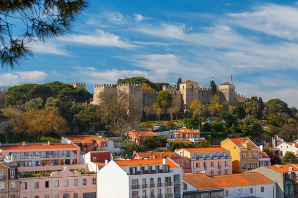 Lisboa. El Castillo de San Jorge . — Foto de Stock