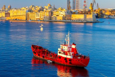 Valletta. Akdeniz liman.