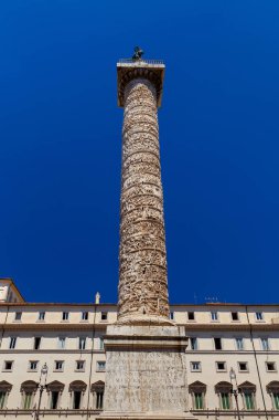 Roma. Marcus Aurelius'un sütun.