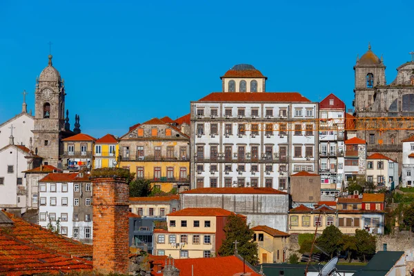 Porto. Widok z lotu ptaka na miasto. — Zdjęcie stockowe