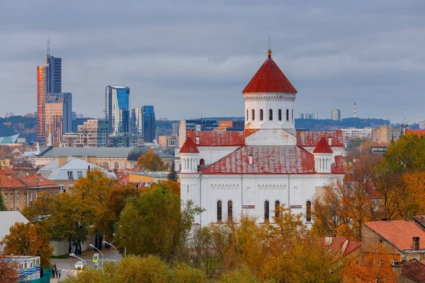 Vilnius. Vista aérea da cidade . — Fotografia de Stock