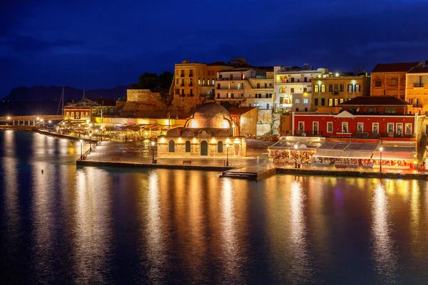 Venedik setin Hanya eski liman. — Stok fotoğraf
