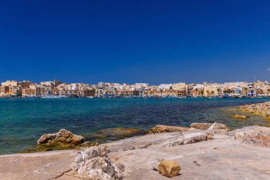 Valletta. Akdeniz liman.