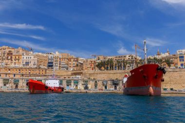 Valletta. Akdeniz liman.