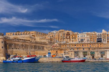 Valletta. Akdeniz liman.
