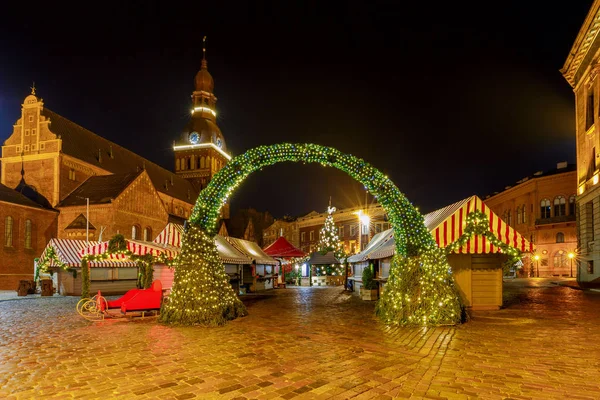 Riga. Neujahrsbogen. — Stockfoto