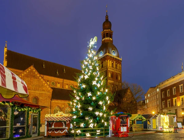 Riga. Weihnachtsbaum. — Stockfoto