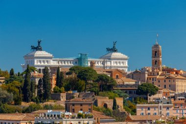 Roma. Aventine tepesinden şehrin manzarası.