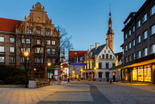 Tallinn. Old medieval street. — Stock Photo, Image