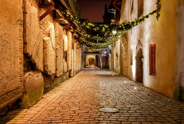 Tallinn. Lane of St. Catharine. — Stock Photo, Image