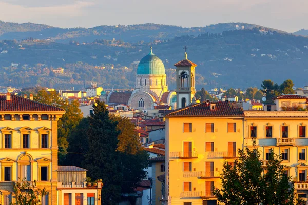 Florenz. der Bau der städtischen Synagoge. — Stockfoto