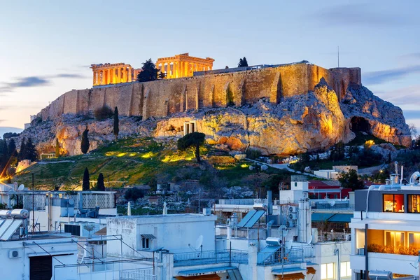 Atenas. O Partenon na Acrópole . — Fotografia de Stock