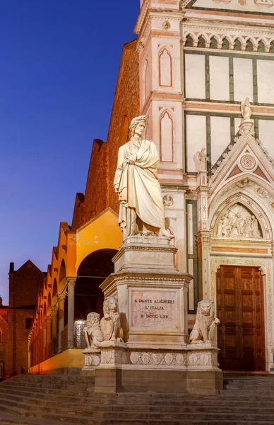 Florence. Monument to Dante Alighieri. — Stock Photo, Image