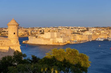 Valletta. Akdeniz liman.