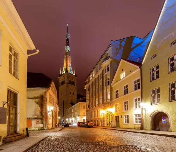 Tallinn. Stary średniowieczny street. — Zdjęcie stockowe