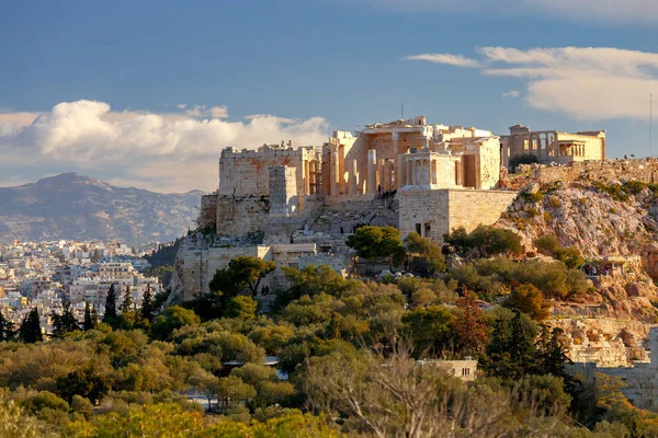 Athene. Het Parthenon op de Akropolis. — Stockfoto