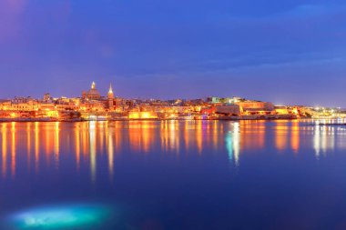 Valletta. Akdeniz liman.