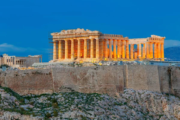 Atenas. El Partenón en la Acrópolis . — Foto de Stock