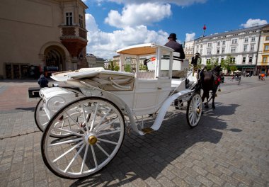 Krakow. Merkez Pazar Meydanı.
