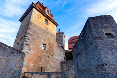 Rothenburg ob der Tauber. Eski ünlü ortaçağ şehri.