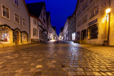 Rothenburg ob der Tauber. Eski ünlü ortaçağ şehri.