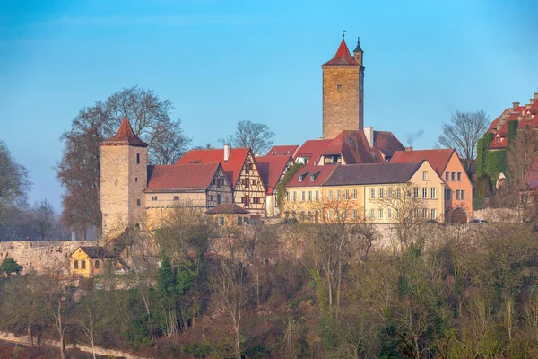 Rothenburg ob der Tauber. Velha famosa cidade medieval. — Fotografia de Stock