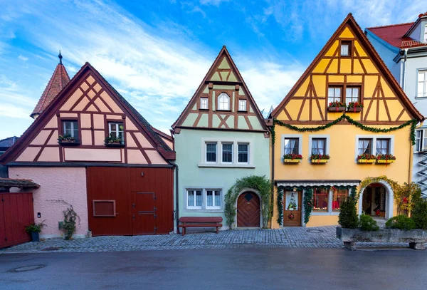 Rothenburg ob der Tauber. Velha famosa cidade medieval. — Fotografia de Stock