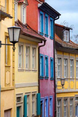 Bamberg. Eski şehir sokağı.