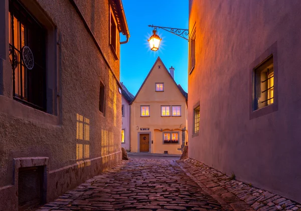 Rothenburg ob der Tauber. Stare, słynne średniowieczne miasto. — Zdjęcie stockowe
