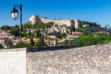 Avignon. Aziz Andrew Manastırı 'nın eski duvarı..