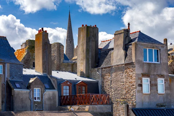 Saint Malo. Case nel centro storico. — Foto Stock