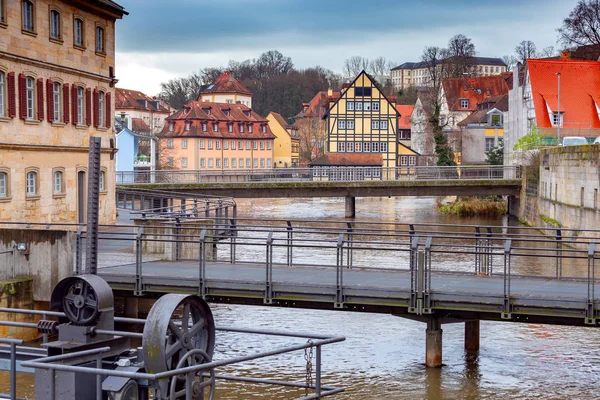 Bamberg. Eski şehir barajı. — Stok fotoğraf