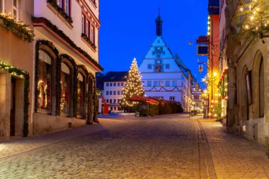 Rothenburg ob der Tauber. Eski ünlü ortaçağ şehri.