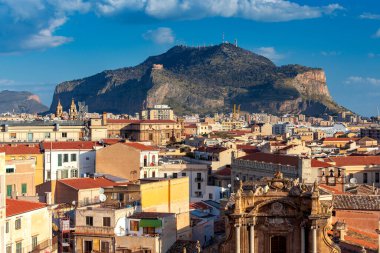 Palermo. Şehrin havadan görünümü.