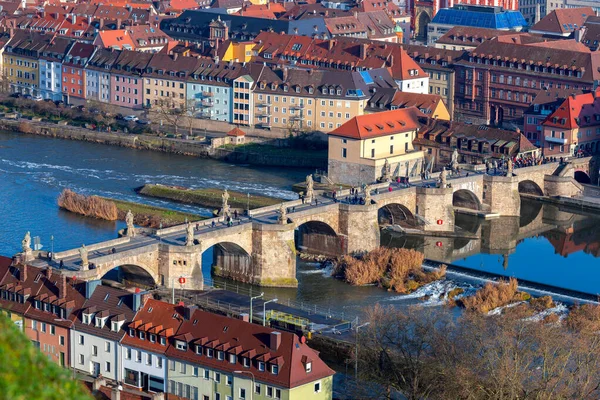 Wurzburg. Vista aérea de la ciudad . —  Fotos de Stock