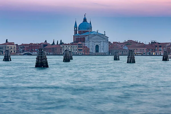 Great Venetian lagoon at sunset. — Stock Photo, Image